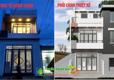 Mẫu thiết kế nhà phố 2 tầng 1 tum Mr Hoàng Quảng Giao Quảng Xương 